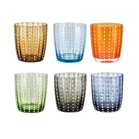 Set 6 Bicchieri Acqua Carnival