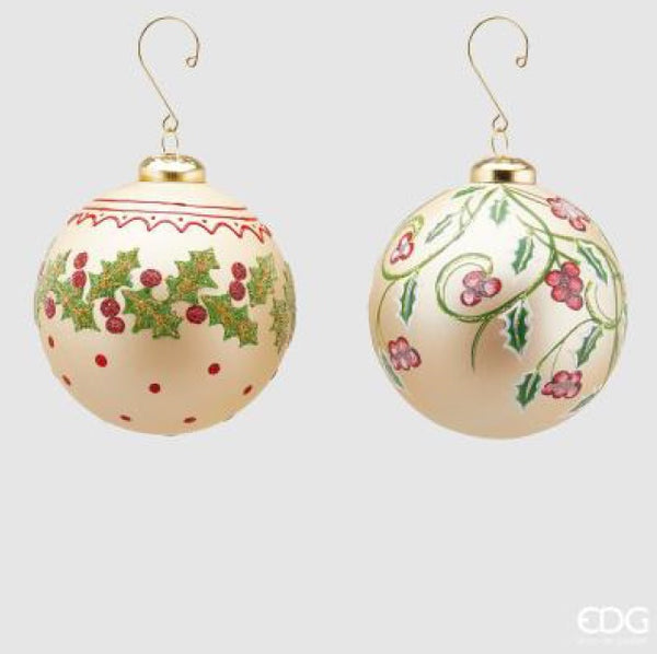 Palla Vetro Agrifoglio Champagne