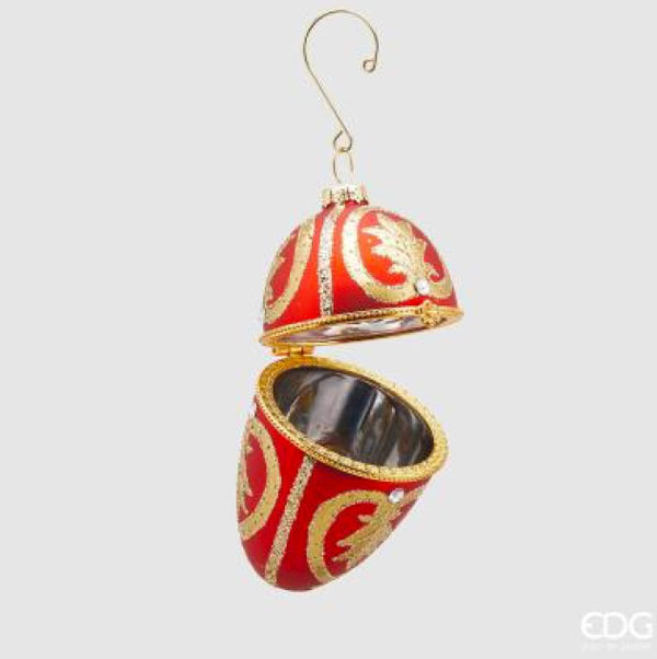 Decoro Uovo Vetro Contenitore Piccolo