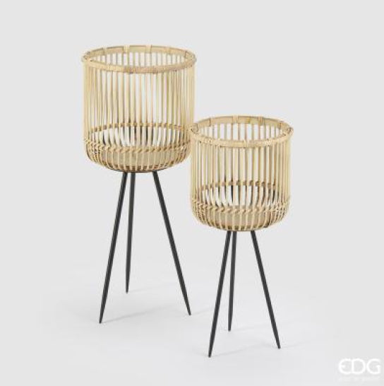 Portavaso Bamboo Tripode