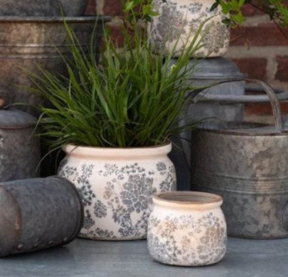 Vasetto da Fiori Decoro Floreale