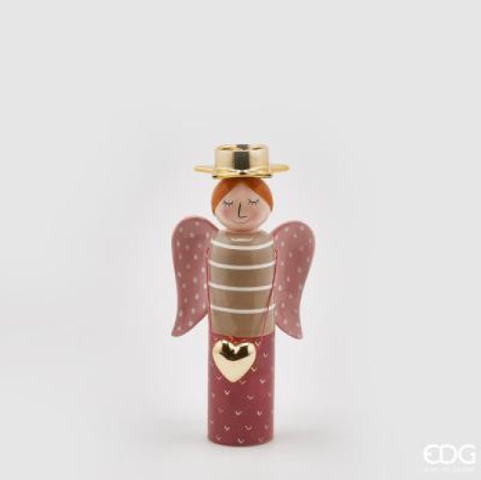 Portacandela Angelo con Cuore