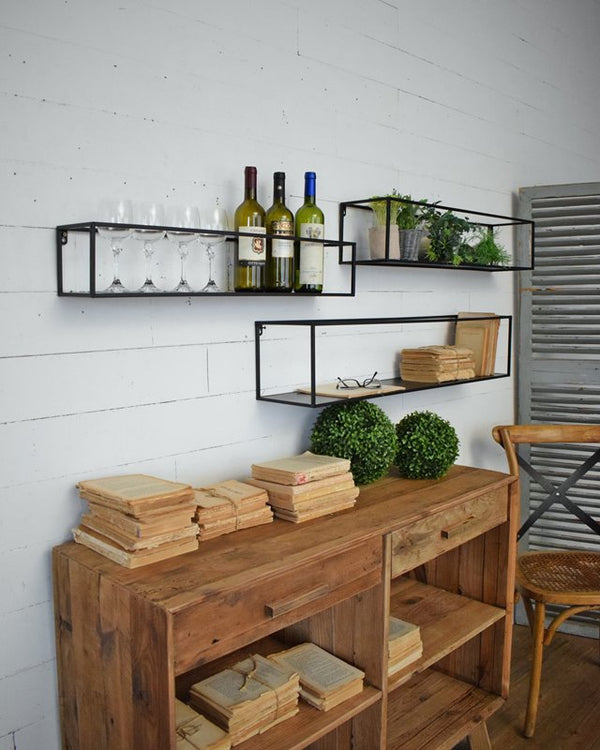 Mensola Black Living Rettangolare