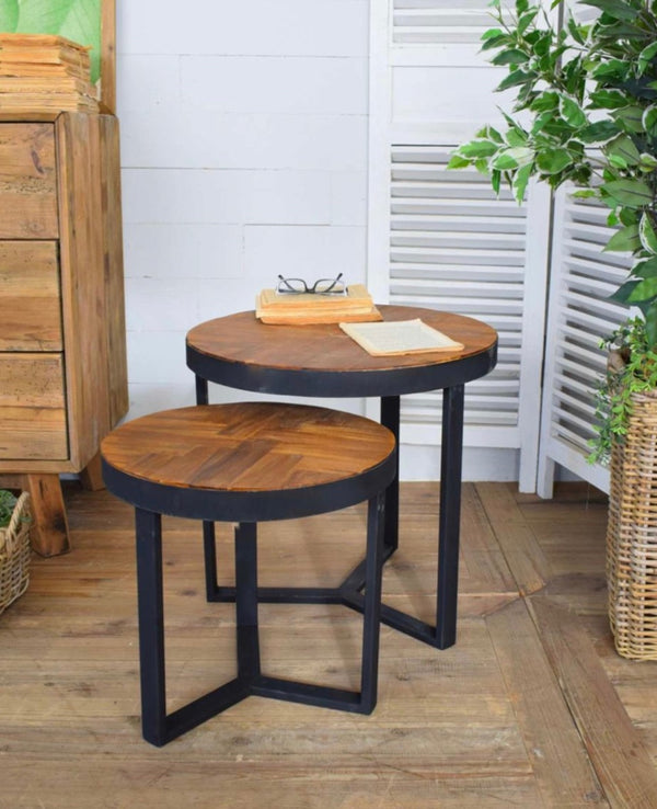 Tavolino Tondo Parquet