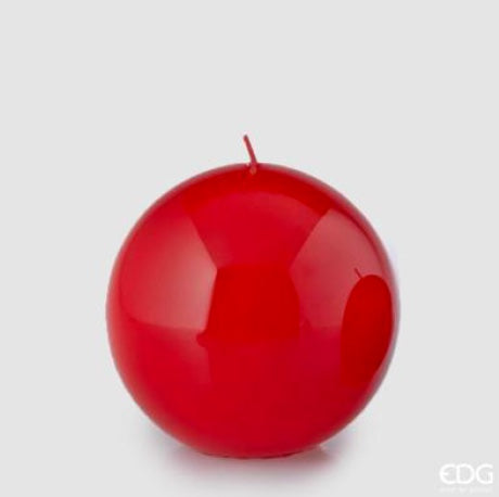 Candela Sfera Laccata Rossa