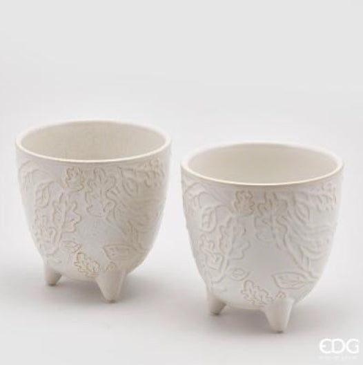 Vaso con Decoro Foglie