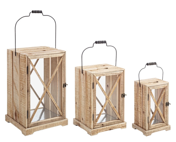 Lanterna Legno Naturale