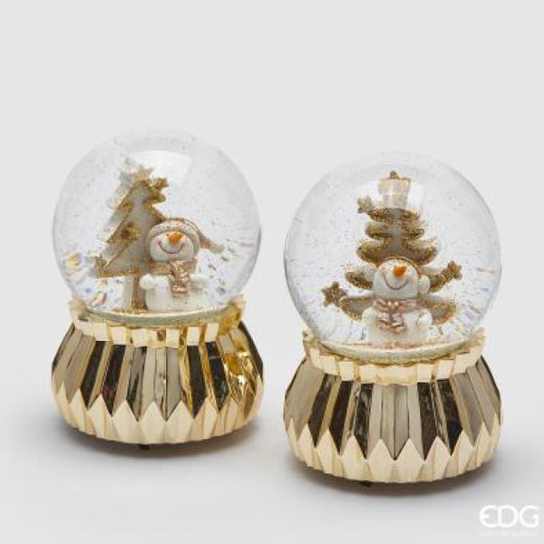 Sfera Acqua Pupazzo di Neve con Carillon