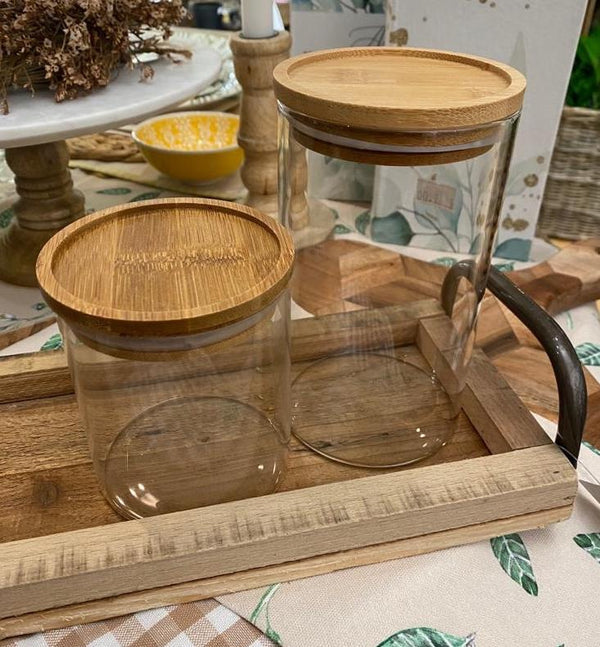 Barattolo in Vetro con Coperchio Ermetico